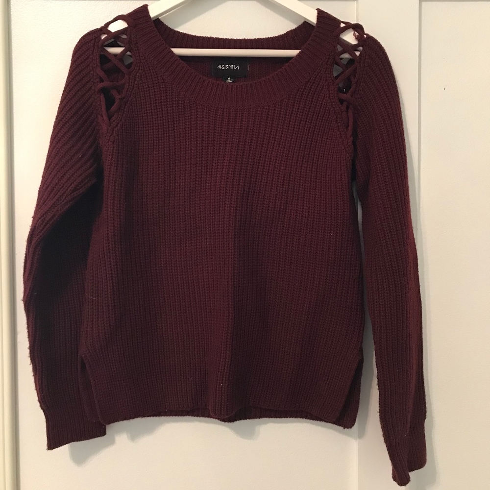 4 Sienna Burgundy Sweater